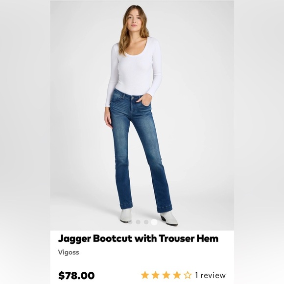 Vigoss “Jagger” Mid Rise Boot Cut Jeans With Trouser Hem Size 31 - Picture 14 of 15